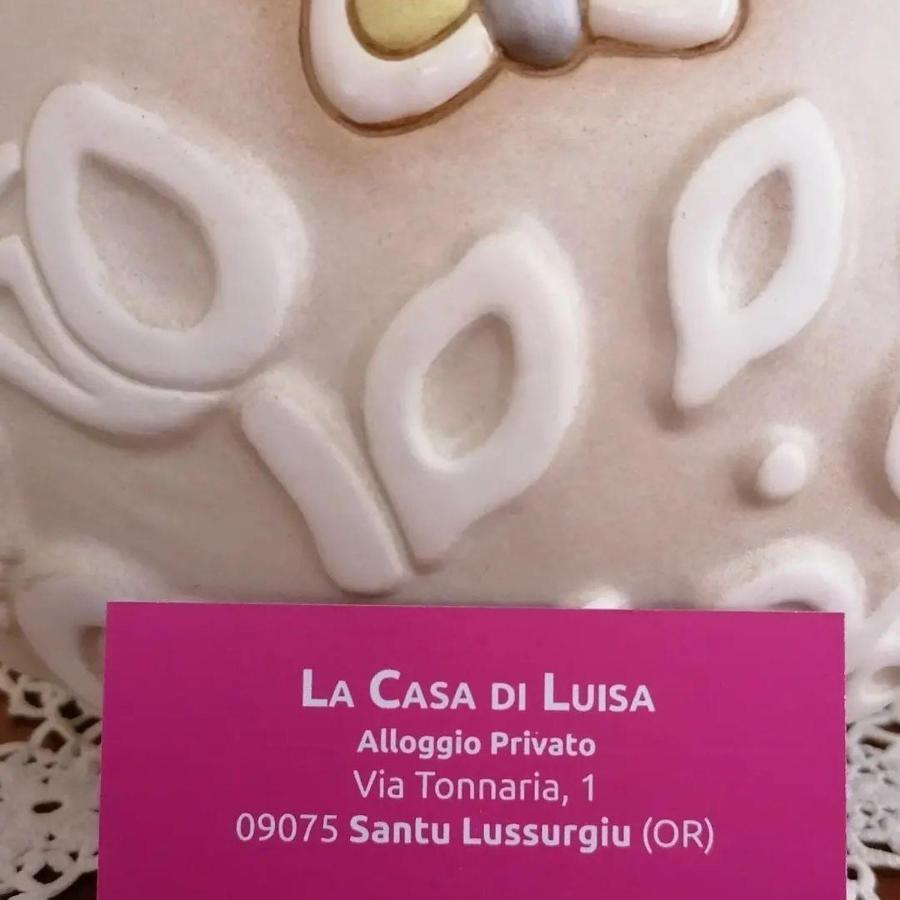 La Casa Di Luisa Apartman Santu Lussurgiu Kültér fotó